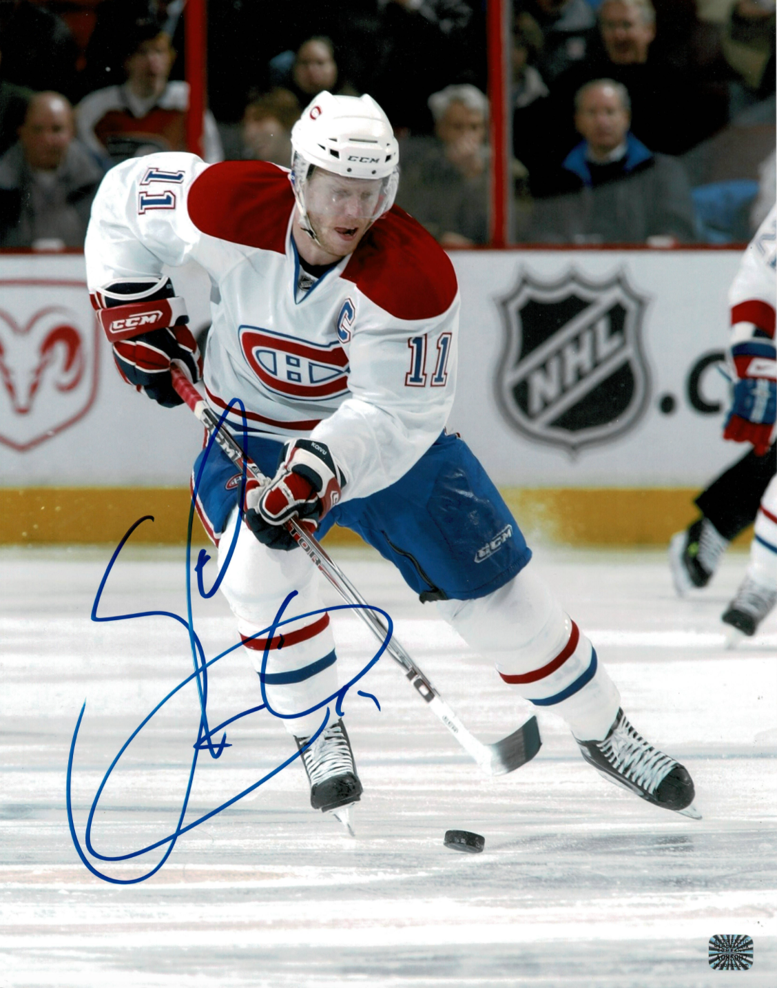 Saku Koivu signed autographed 11x14 Photo Poster painting! RARE! AMCo Authenticated! 9297