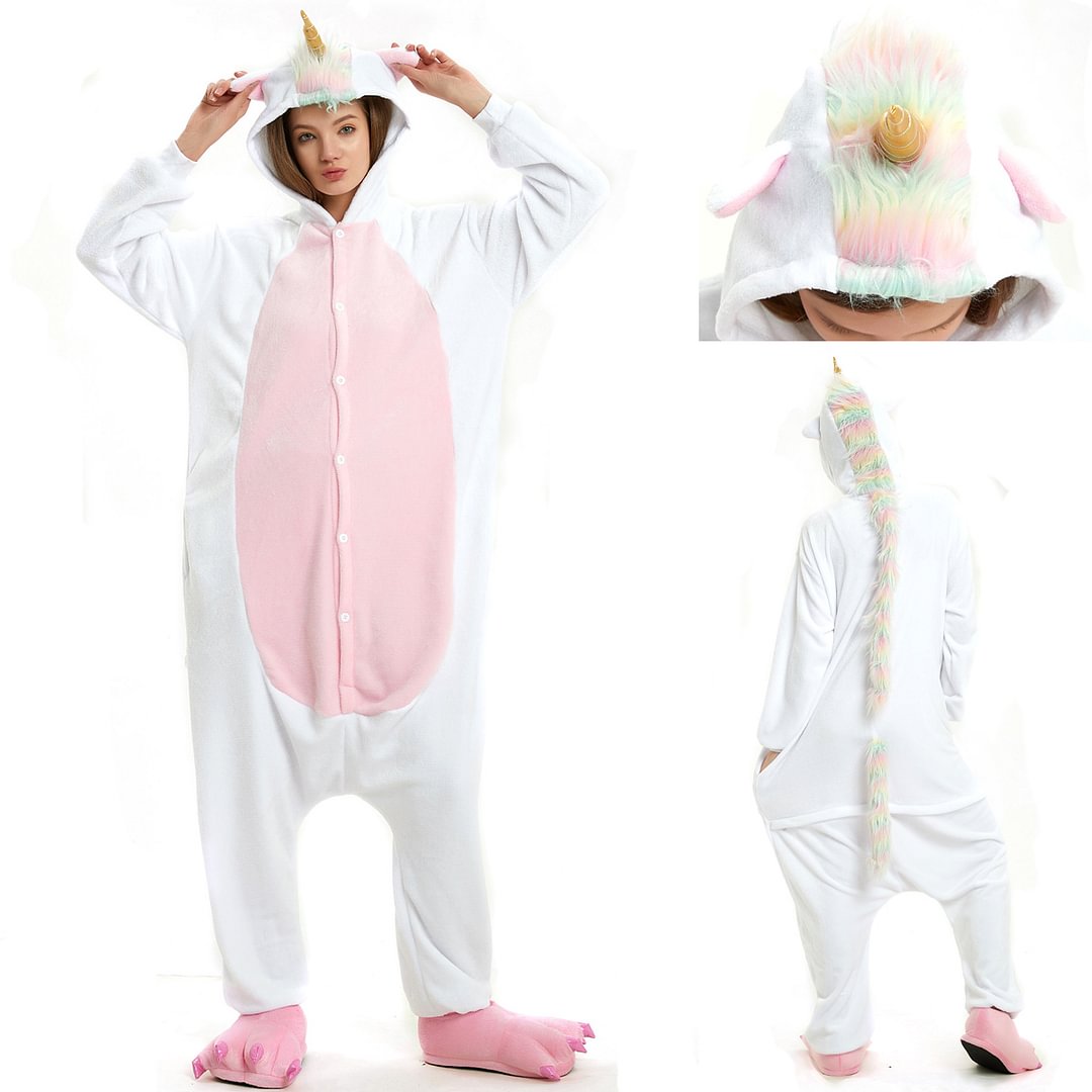 Animal Adult kids Kigurumi Onesies Pajamas Unicorn Costumes-Pajamasbuy