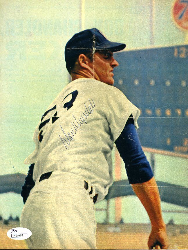 Don Drysdale 1960`s Vintage Jsa Authenticated Signed 8x10 Photo Poster painting Autograph