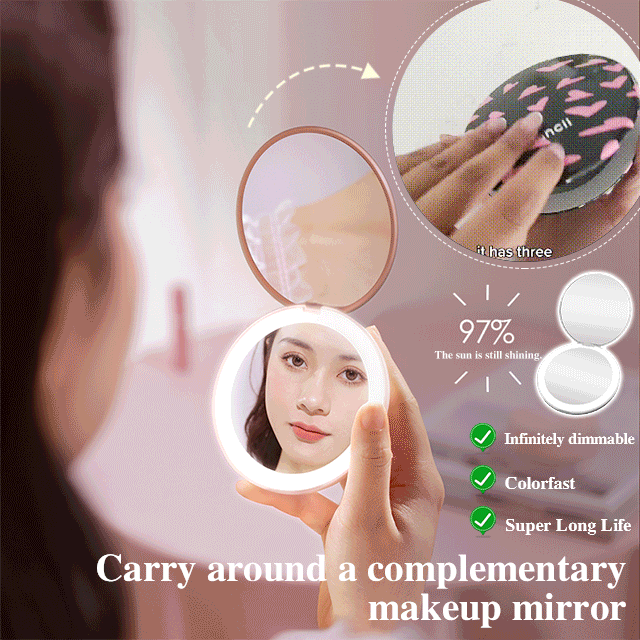 Carry Make-up Mirror with Light