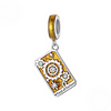 Tarot Card Pendant Charm for Bracelet and Necklace 925 Sterling Silver