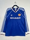 1988-1990 Retro Long Sleeve Manchester United Third Away Football Shirt 1:1 Thai Quality