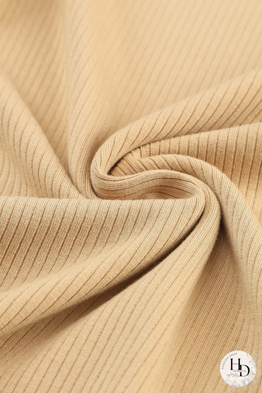 Trendy Ribbed Mock Neck Top