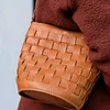 Hand Woven Vintage Leather Woven Crossbody Bag