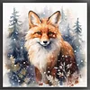 Fox In Winter - 11CT Stamped Cross Stitch - 50*50cm - Animal