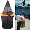 Floating Fishing Bait Basket Mesh Collapsible Fish Keeper Live Fish Net Cage