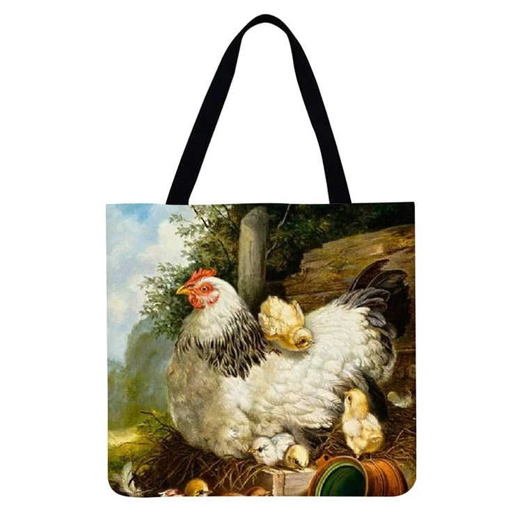Chickens （Farm） - Linen Tote Bag