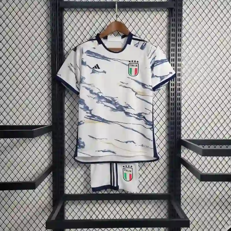 2023 Kids Italy Soccer Jersey Away