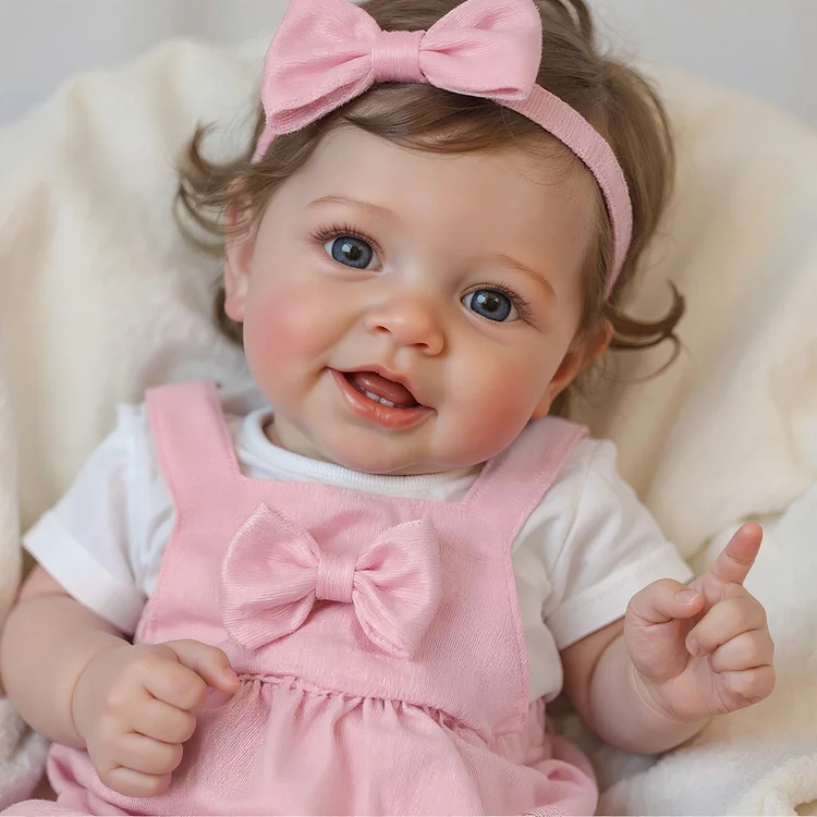 Babeside Smiling Reborn Baby Vead 20" Little Infant Girl Heartwarming Gift Building Lovely Memories