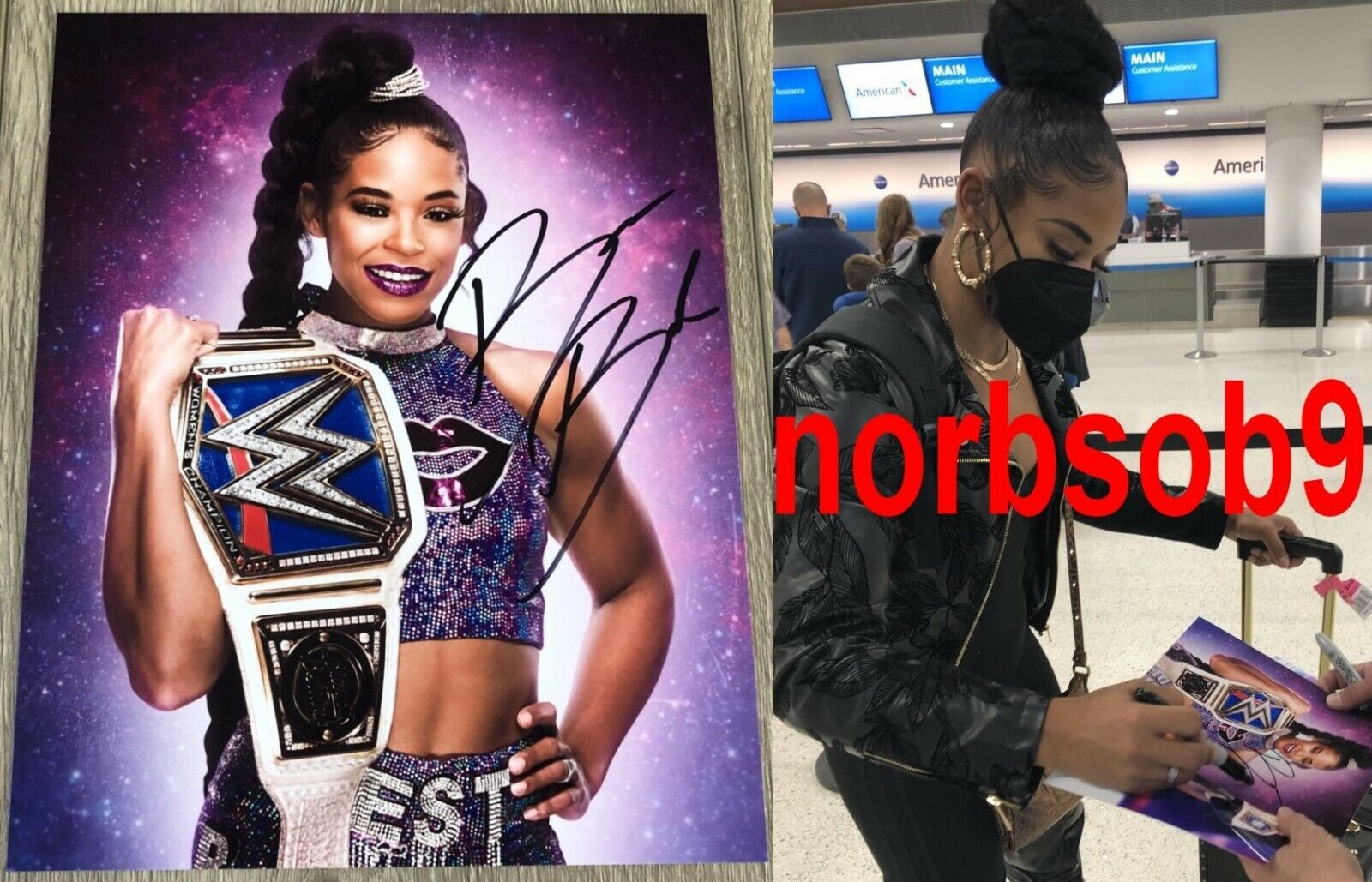 BIANCA BELAIR SIGNED AUTOGRAPH WWE RAW EST 8x10 Photo Poster painting D w/EXACT PROOF