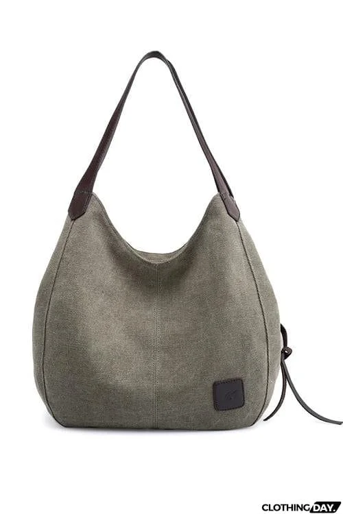 Canvas Hobo Bag