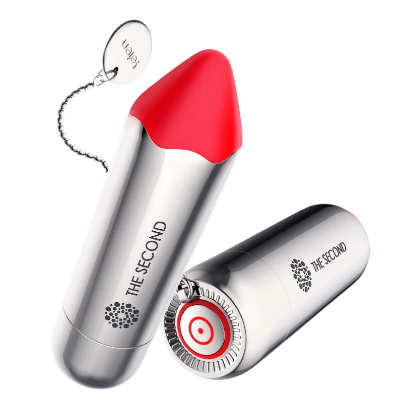 Small Silver Stick Lipstick Egg Skipping Masturbation Massage Wireless Mute Female Sex Products