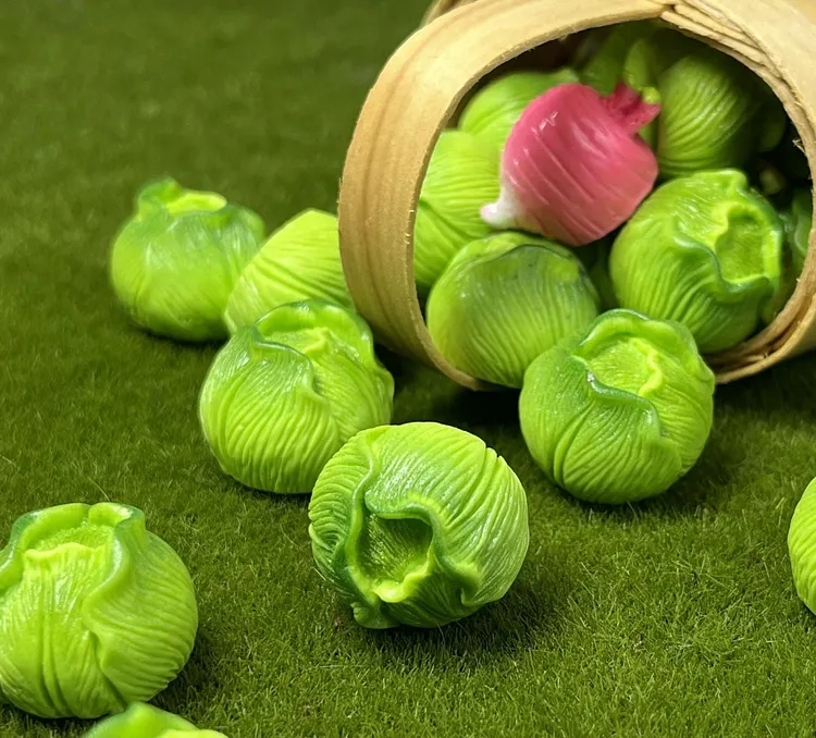 2pcs Miniature Resin Vegetables DIY Charms