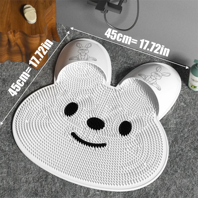 SAKER&reg; Shower Foot Scrubber Mat