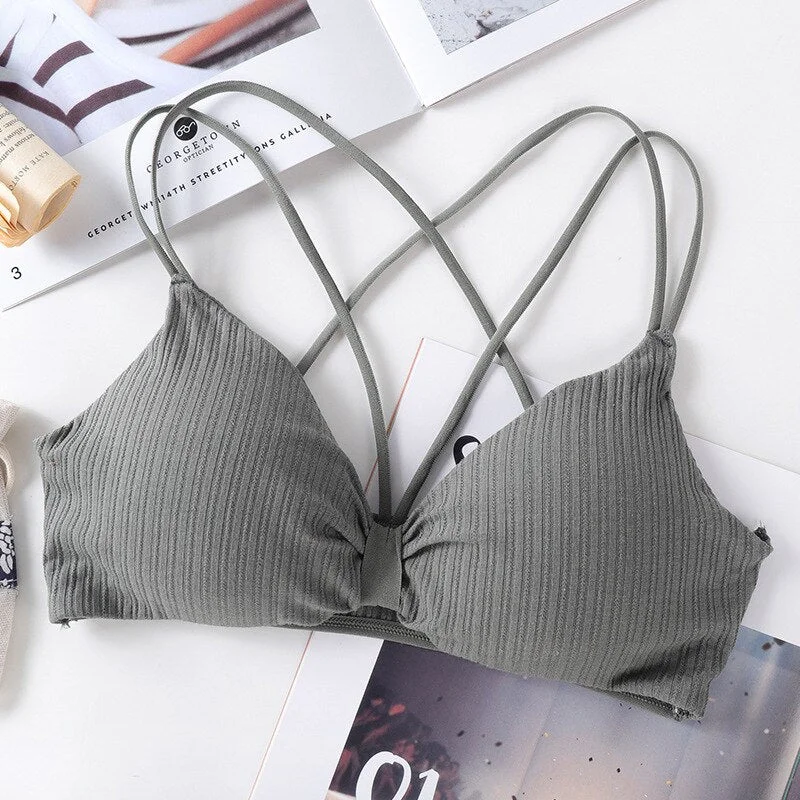 Sexy Women Bra Lingerie Push Up Bra Cotton Elastic Bra Women Fashion Ins Bra Sports Watch Underwear