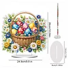 Diamond Painting Acrylic Easter Egg Flower Tabletop Ornaments Decorations for Adult Beginner Home Decor DIY Crafts Gift