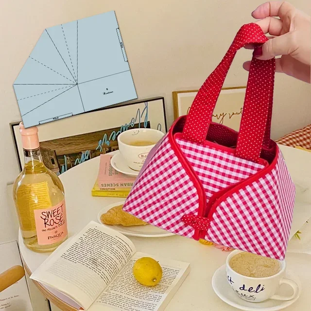 Origami Lunch Box Storage Bag Template + Instructions