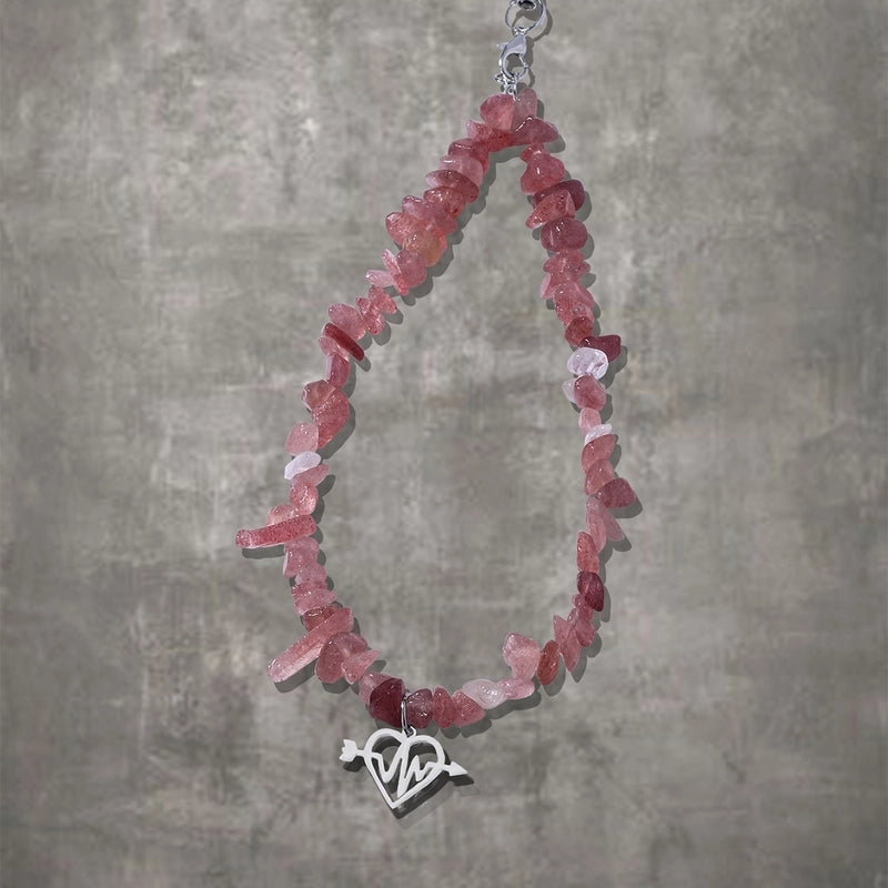 Artistic Commute Geometric Stone Zinc Alloy Mobile Phone Chain