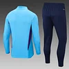 2022 Argentina Half-Pull Training Suit Blue Jersey Set perfectftball