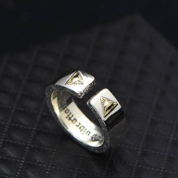 Sterling Silver Minimalist God's Omniscient Eye Ring