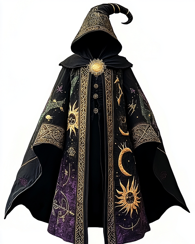 The moon and The stars long wizard cape 5806