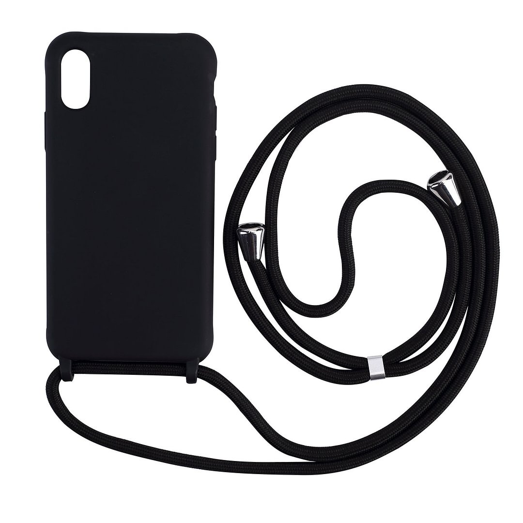 Plain Candy Colored Phone Case with Strap