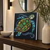 Framed Turtle - DIY Button Art Painting Kit for Creativity DIY Pearl Dot Crafts for Gift Home Wall Decor 30*30CM