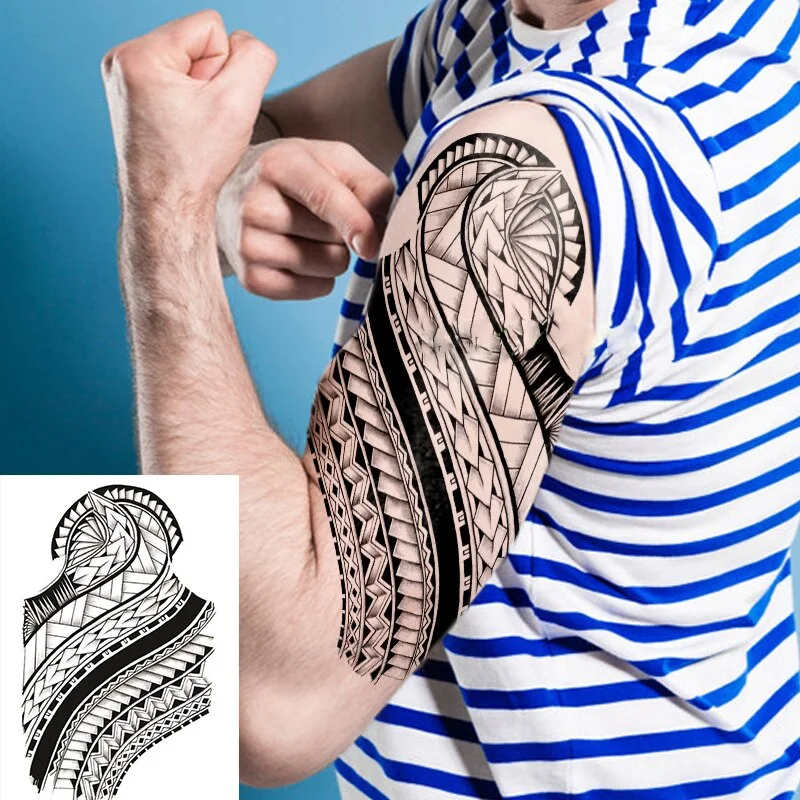 1 PIECE Temporary Tattoo Tiger 3D Realistic Waterproof Transfer Mens Womens