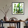 Diamond Painting-DIY Full Round Drill Green Gnome(40*40 CM)