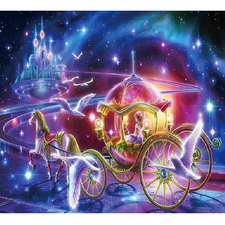 Carriage - Round Drill Diamond Painting - 30x30cm(Canvas)
