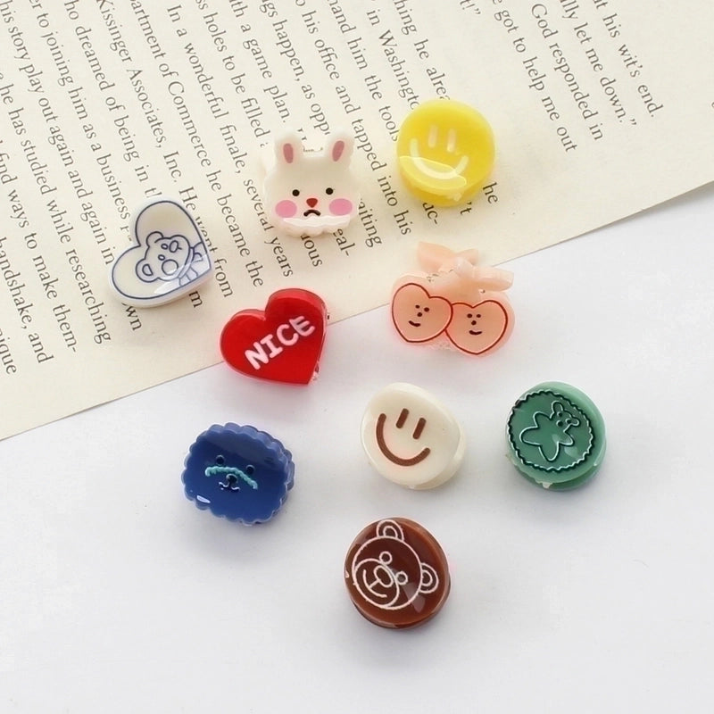 Cute Rabbit Bear Flower Arylic Hair Clip 1 Piece