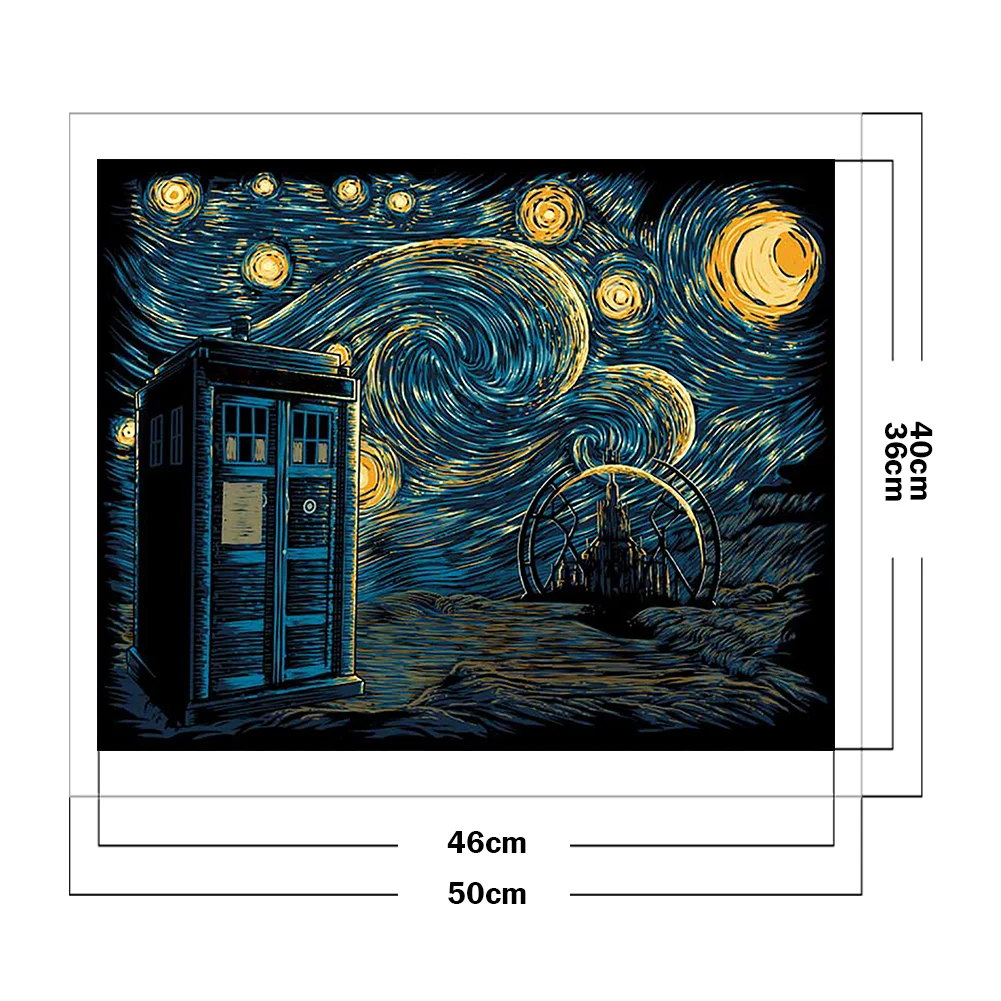 Full Printed Cross Stitch 11CT - Doctor Who(50*40cm)