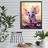 Diamond Painting-DIY Round Drill Garden Elephant