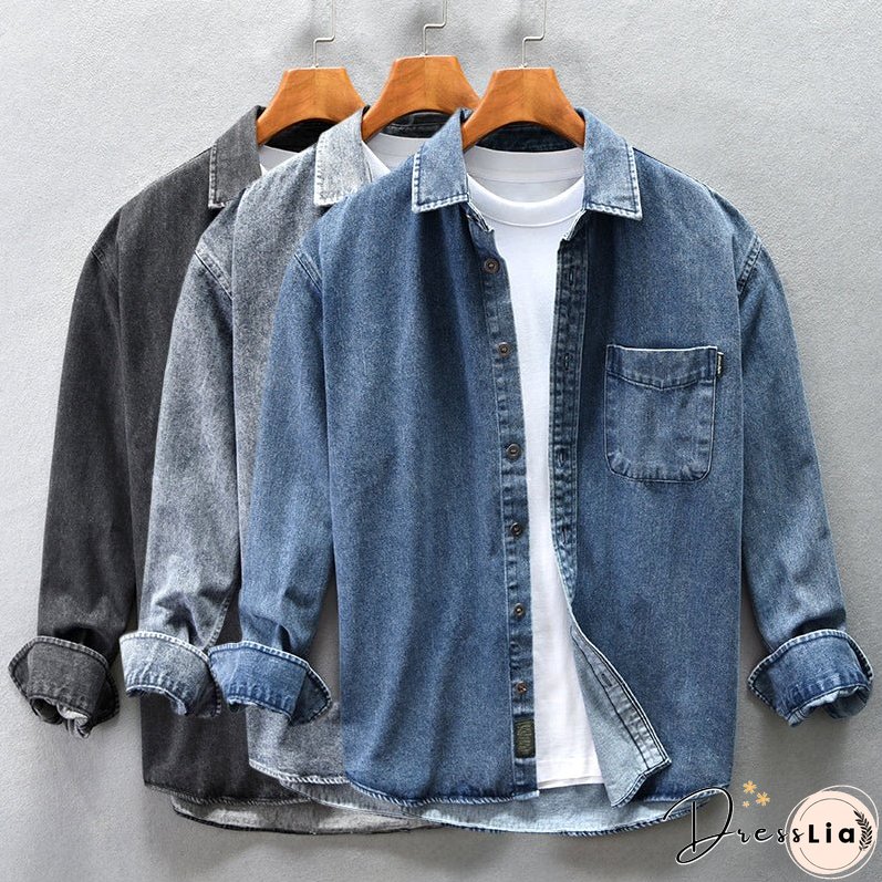 Trucker Washed Denim Shirt