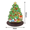 Wooden Desktop Diamond Art Kits Xmas Tree Diamond Painting Desktop Ornaments Kit