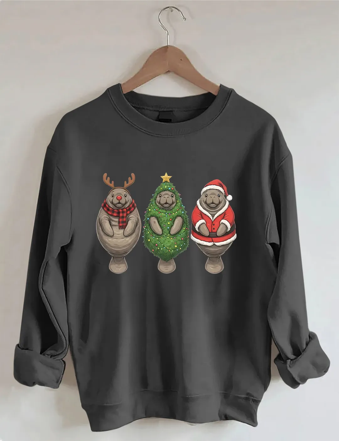 Manatee Christmas Sweatshirt