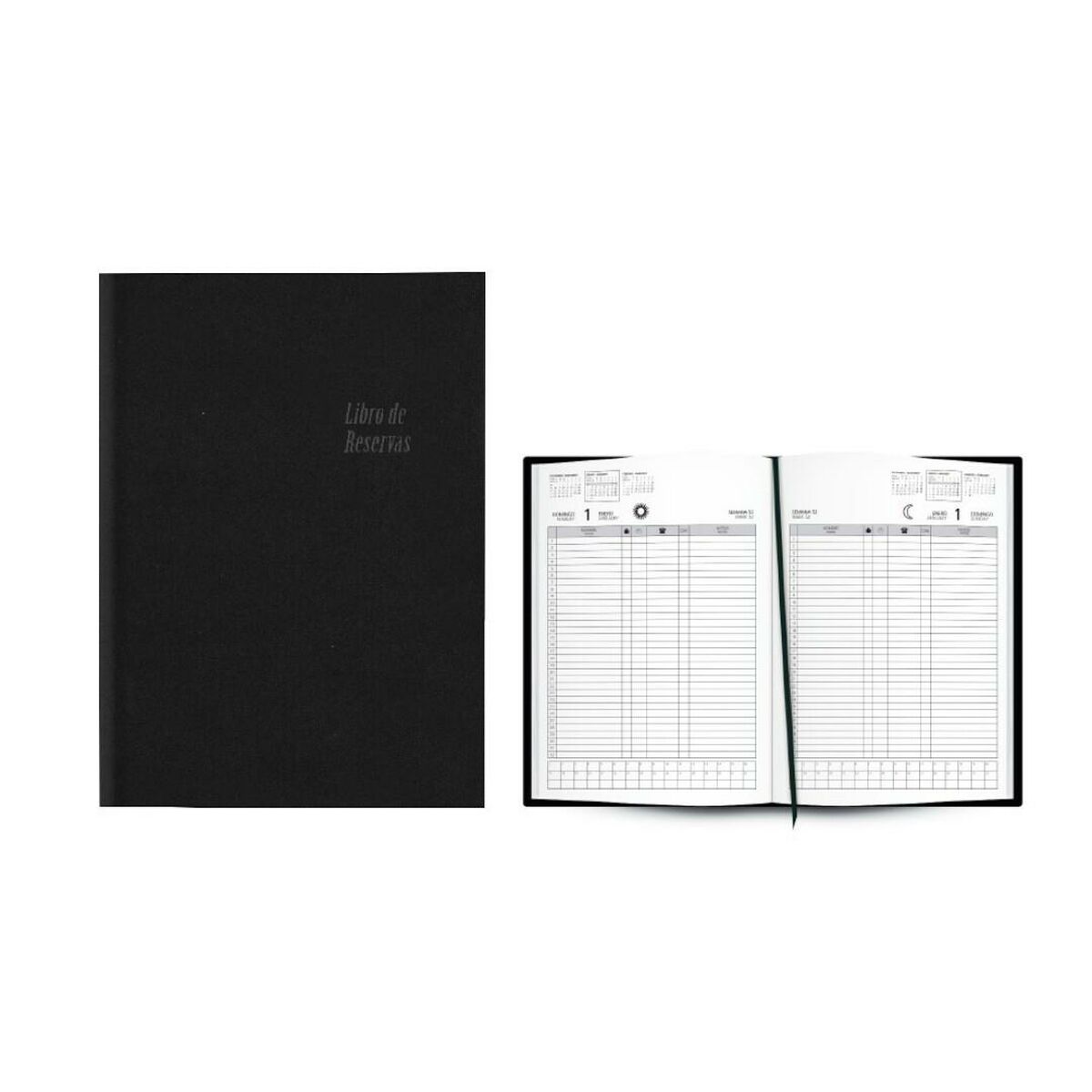 Book of Reserves Ingraf Black 22 x 31 cm 2026