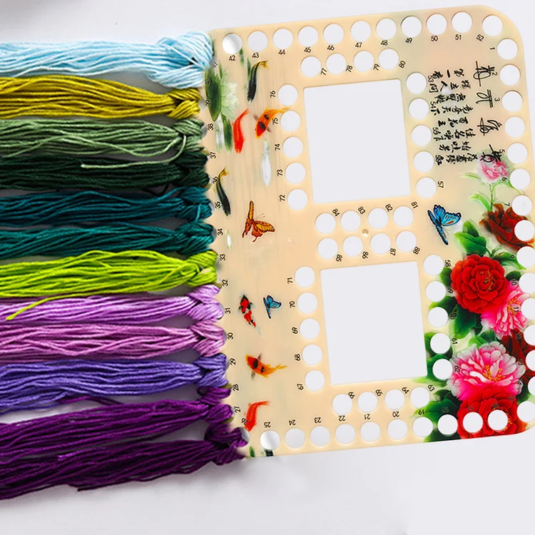 Cross stitch floss organizer 34 positions needle organizer embroidery floss