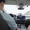 Portable Car Fan with Strong Suction and 3 Speeds Rechargeable Dashboard Cooling Air Wall Fan for Sedan SUV RV Auto Vehicles Home Windshield