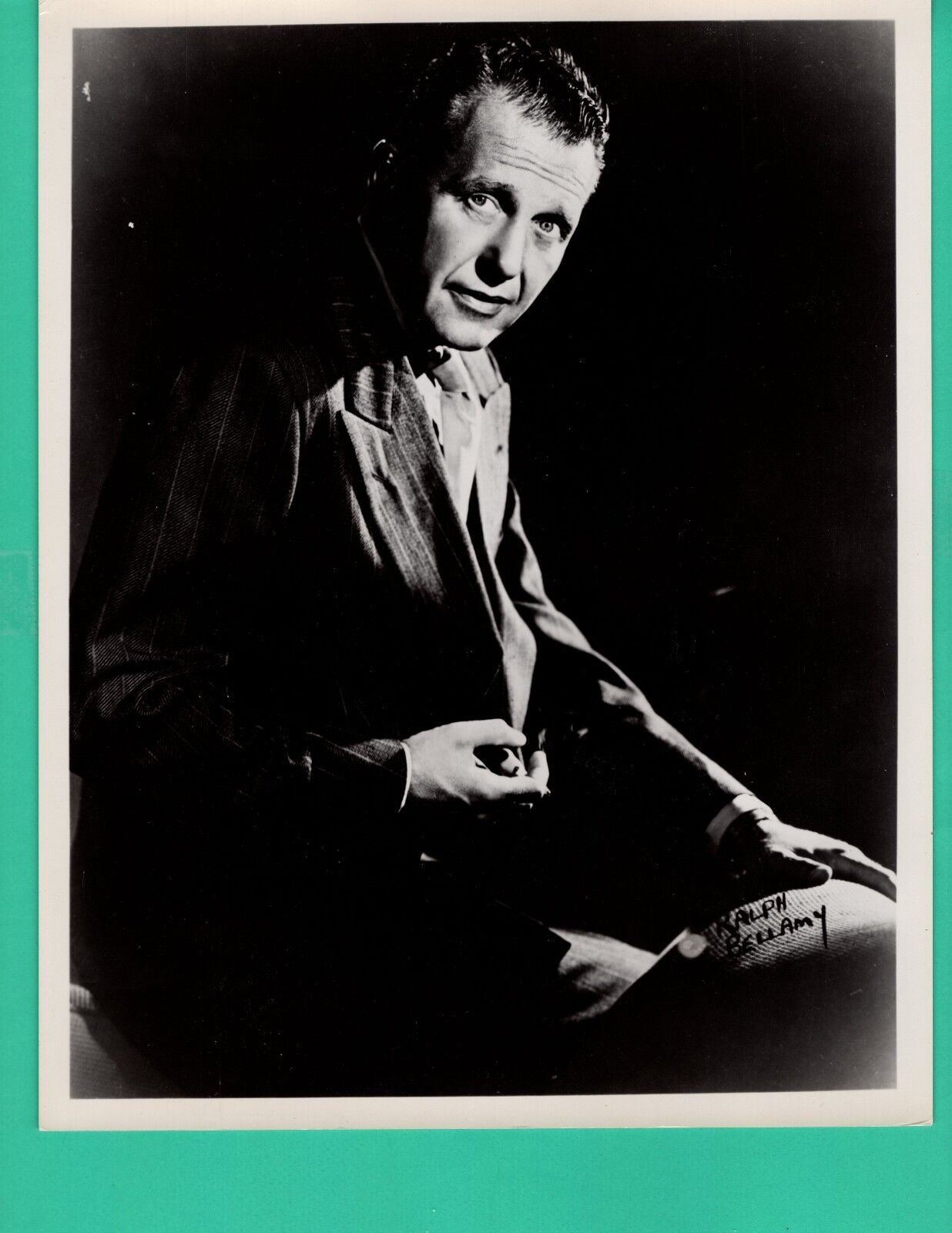 RALPH BELLAMY Actor Movie Star Promo 1950's Vintage Photo Poster painting 8x10