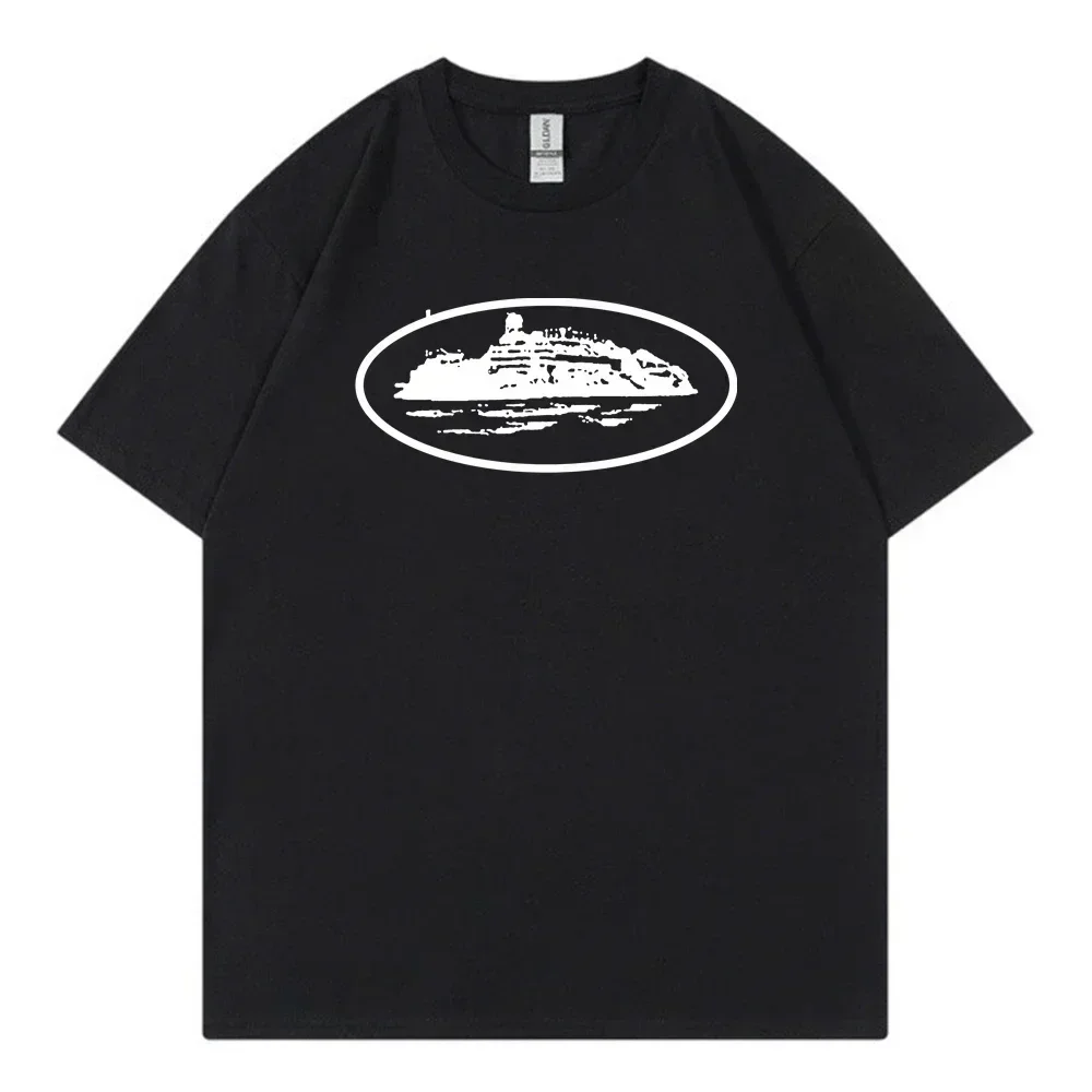 Unisex Vintage Trend Printed Casual Crew Neck Cotton Short SleeveT-shirts  