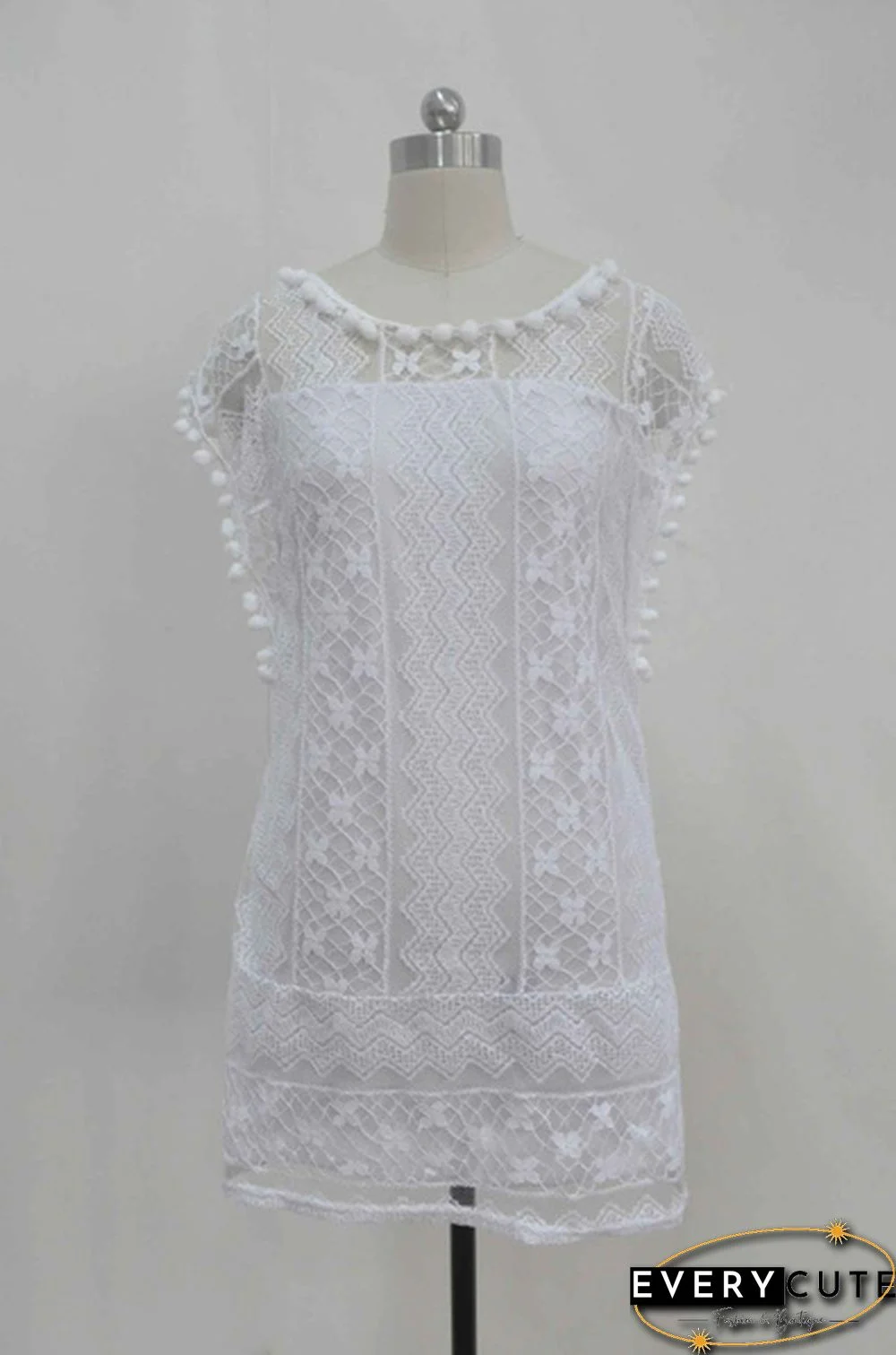 Summer Dress Women Casual Beach Short Dress Tassel Black White Mini Lace Dress Sexy Party Dresses Vestidos S-XXL