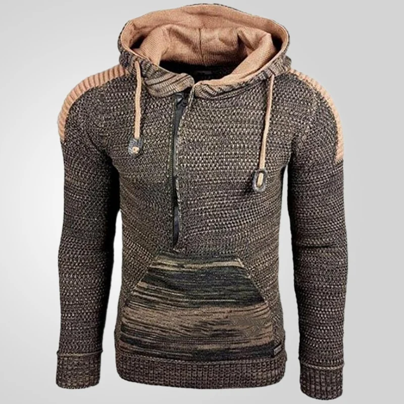 Uveng Uveng Men's Autumn/Winter Sweater Hooded Knitting Knitting Shirts SY0002