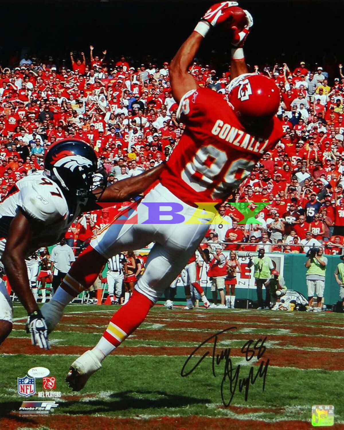 Tony Gonzalez Kansas City Chiefs Signed 8x10 Autographed Photo Poster painting Reprint