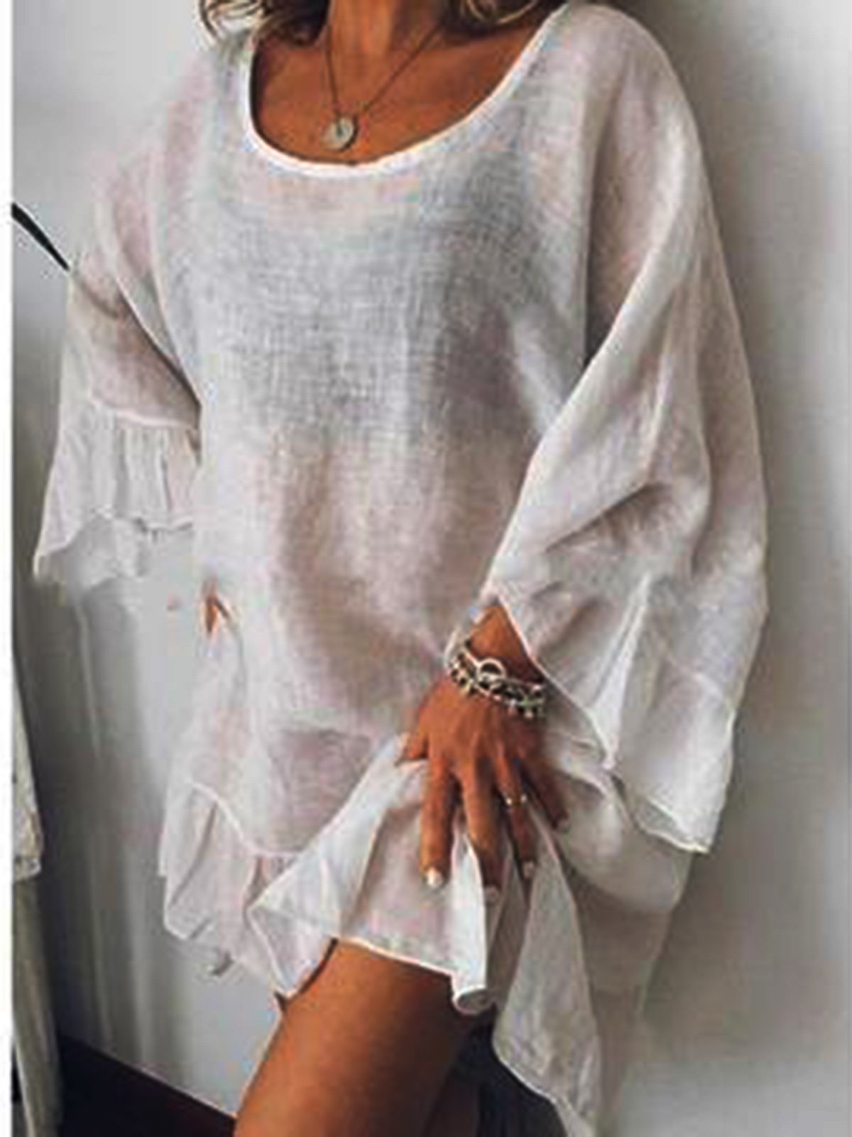 Linen Casual Long Sleeve Dresses