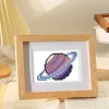 12pcs Mini Square Diamond Painting -Planet