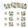 6Pcs Diamond Painting Butterfly Flower Bush Greeting Card Set with Envelopes for Birthdays Thanksgiving & Special Occasion