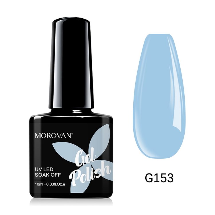 Morovan Baby Blue Gel Nail Polish G153