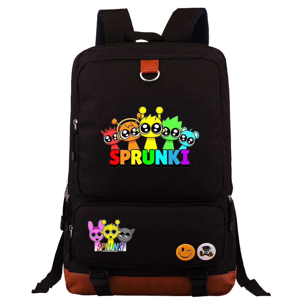Mayoulove Sprunki Backpack Lightweight Design with Adjustable Straps for School and Outdoor Use-Mayoulove