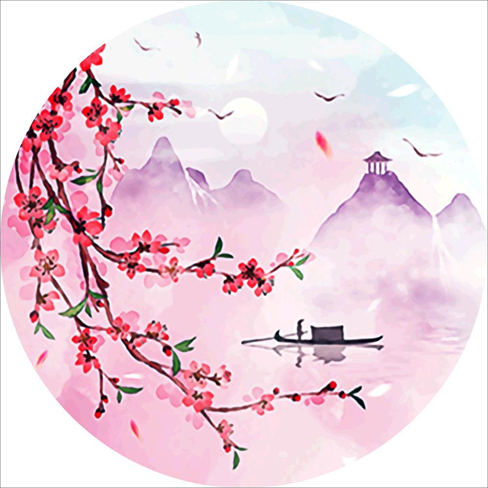 

40x40cm Round Drill Diamond Painting-Flower, 501 Original